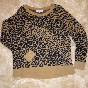 LOFT Cheetah sweater